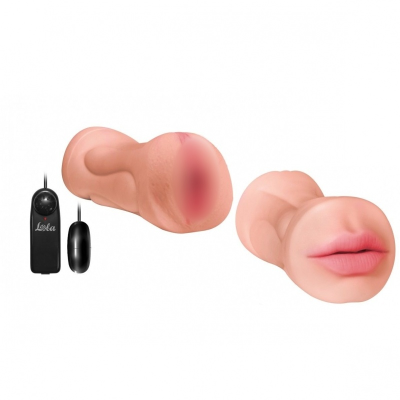 Мастурбатор с вибрацией "Satisfaction Babylicious" вагина + ротик 